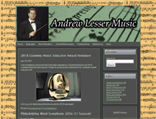 Tablet Screenshot of andrewlessermusic.com